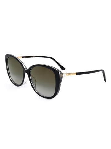 Jimmy Choo Damskie okulary przeciwsłoneczne w kolorze czarno-szarym