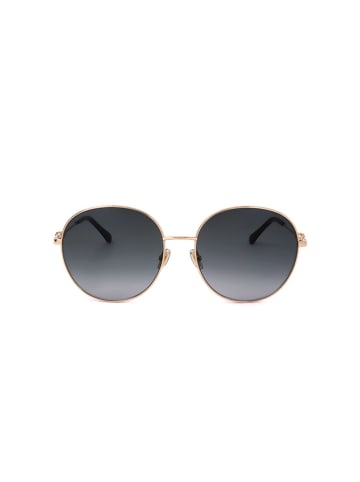 Jimmy Choo Damen-Sonnenbrille in Gold/ Schwarz