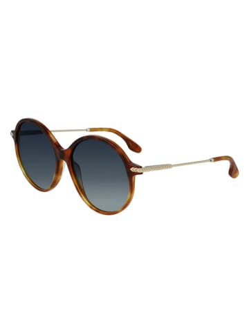 Victoria Beckham Damskie okulary przeciwsłoneczne w kolorze brązowo-szarym
