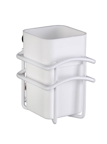 Wenko Tandenborstelhouder "Classic Plus" wit - (B)8 x (H)11 x (D)10 cm
