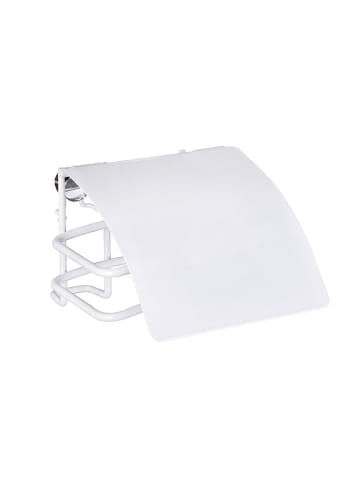 Wenko Toilettenpapierhalter "Classic Plus" in Weiß - (B)14 x (H)9 x (T)14 cm