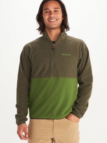 Marmot Bluza polarowa "Rocklin" w kolorze oliwkowo-zielonym