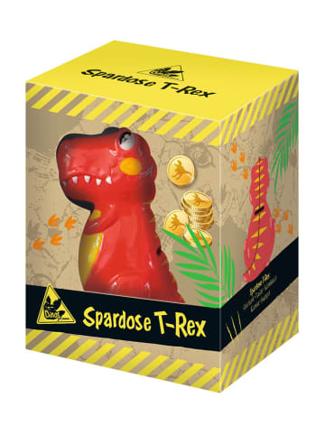 moses. Spaarpot "T-Rex" rood - (H)11,5