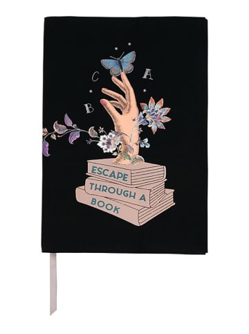 moses. Buchumschlag "Escape through a book" in Schwarz - (B)15 x (H)25 x (T)1 cm