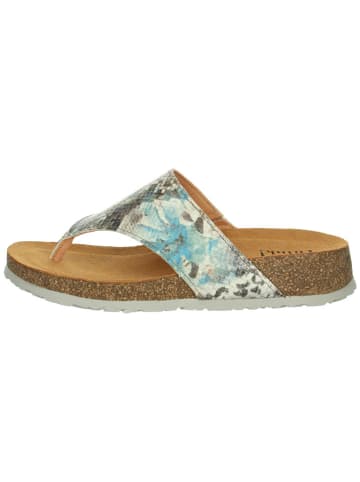 Think! Leren teenslippers "Koak" turquoise