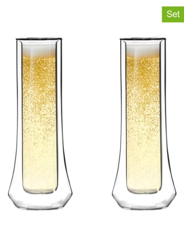 Vialli Design 2-delige set: champagneglazen - 140 ml
