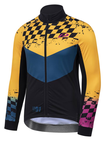 Protective Fahrradtrikot "Lucky Number" in Gelb/ Blau/ Schwarz