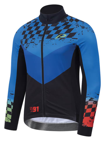 Protective Fietsshirt "Lucky Number" blauw