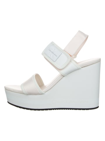 Calvin Klein Keilsandaletten in Weiß
