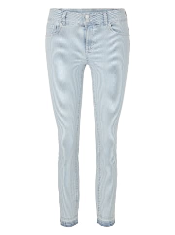 Tom Tailor Spijkerbroek - slim fit - lichtblauw/wit