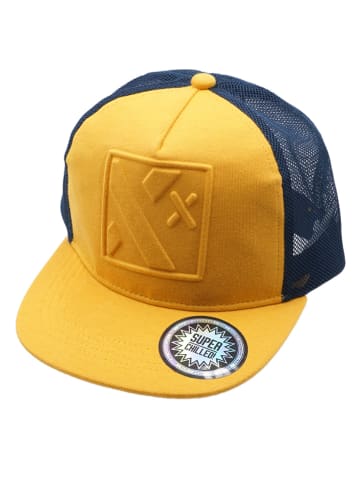 MaxiMo Cap "3-D X" in Gelb/ Dunkelblau