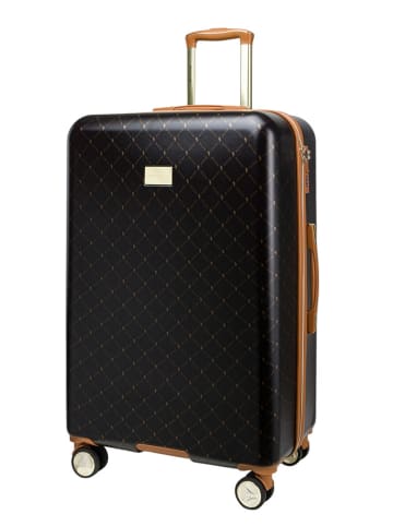 Puccini Hardcase-Trolley "Saint Tropez" in Schwarz - (B)51 x (H)77 x (T)28 cm