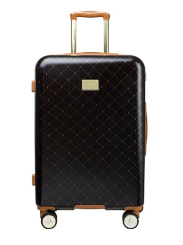Puccini Hardcase-Trolley "Saint Tropez" in Schwarz - (B)43,5 x (H)67 x (T)24,5 cm