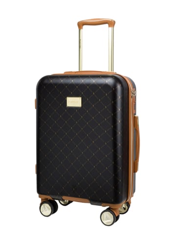 Puccini Hardcase-Trolley "Saint Tropez" in Schwarz - (B)39 x (H)55 x (T)20 cm