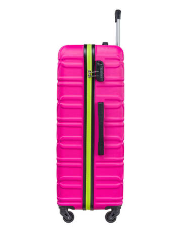 Puccini Hardcase-Trolley "California" in Pink - (B)50 x (H)77 x (T)28 cm