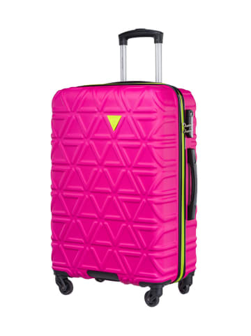 Puccini Hardcase-trolley "California" roze - (B)44 x (H)67 x (D)25,5 cm