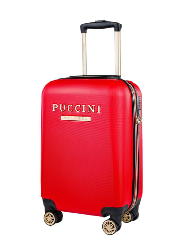 Puccini Hardcase-trolley "Los Angeles" rood - (B)34 x (H)54 x (D)20 cm