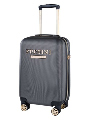 Puccini Hardcase-trolley "Los Angeles" antraciet - (B)34 x (H)54 x (D)20 cm