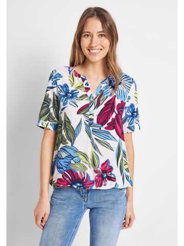 Cecil Blouse blauw/roze/wit