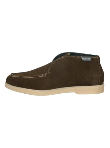 McGregor Leren mocassins "Lobby 1" donkergroen