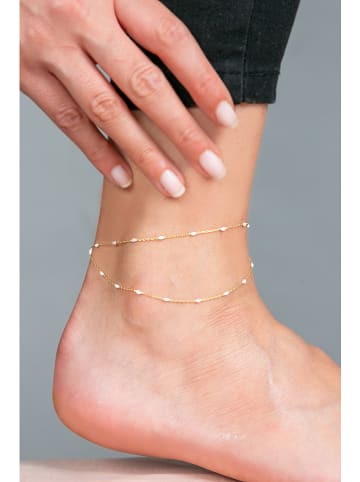 Heliophilia Silber-Fußkettchen mit Schmuckelementen