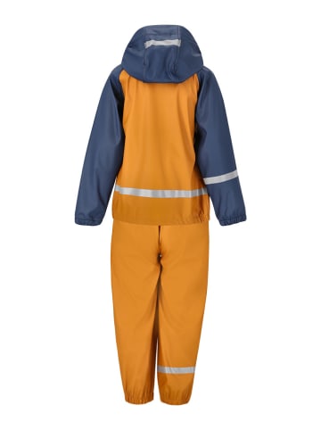 Zigzag 2tlg. Regenoutfit "Gilbo" in Orange/ Dunkelblau