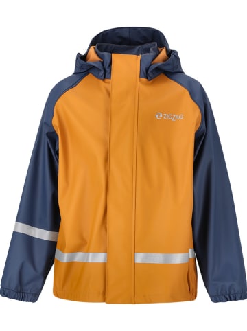 Zigzag 2tlg. Regenoutfit "Gilbo" in Orange/ Dunkelblau