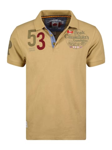 Canadian Peak Koszulka polo "Kelaneak" w kolorze beżowym