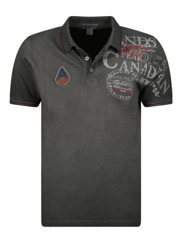 Canadian Peak Koszulka polo "Kadventureak" w kolorze czarnym