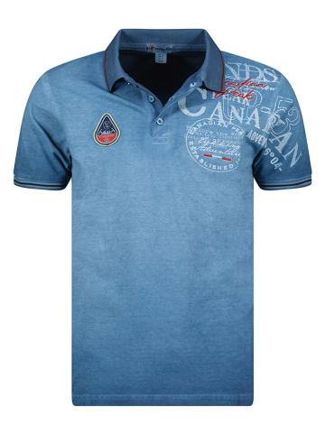Canadian Peak Koszulka polo "Kadventureak" w kolorze niebieskim