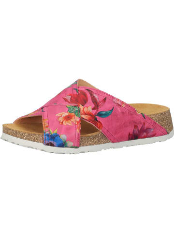 Think! Leren slippers "Koak" roze/meerkleurig