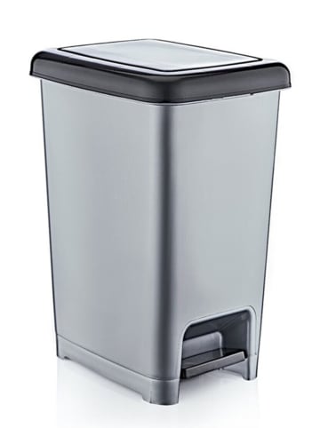 Violeta Home Mülleimer in Grau - (B)25 x (H)43,7 x (T)35 cm