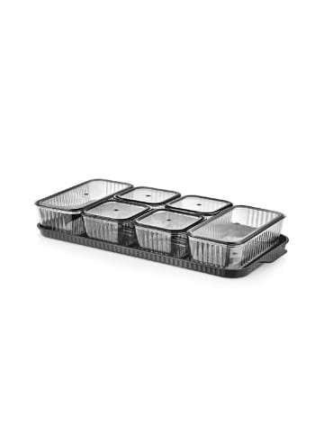 Violeta Home 13er-Set Vorratsdosen in Anthrazit