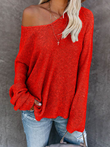 LA Angels Sweter w kolorze czerwonym