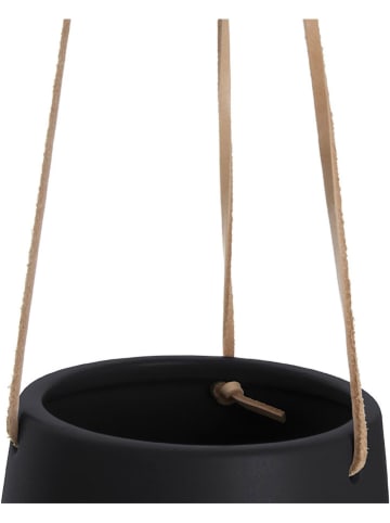 Present Time Hangende bloempot "Skittle" zwart - (H)15 x Ø 13,5 cm