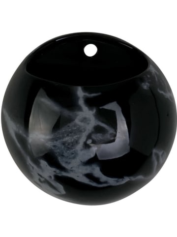 Present Time Wandbloempot "Globe" zwart - Ø 14,5 cm