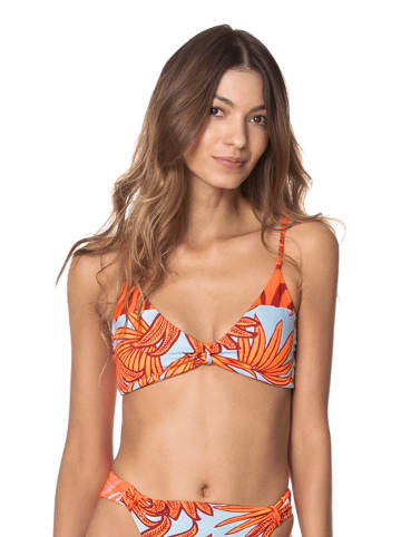 Maaji Biustonosz bikini w kolorze turkusowo-pomarańczowym