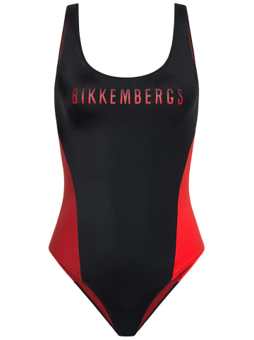 Bikkembergs Strój kąpielowy w kolorze czerwono-czarnym