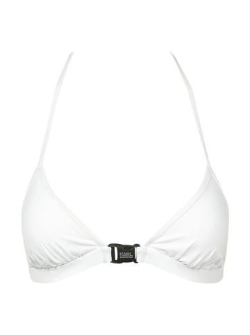 Karl Lagerfeld Biustonosz bikini w kolorze białym