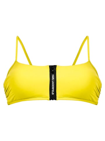 Karl Lagerfeld Biustonosz bikini w kolorze żółtym