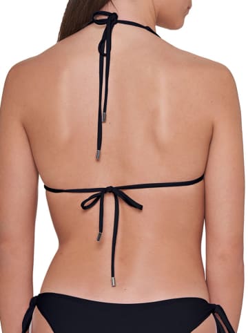 Karl Lagerfeld Biustonosz bikini w kolorze czarnym