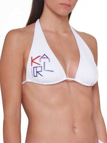 Karl Lagerfeld Bikini-Oberteil in Weiß
