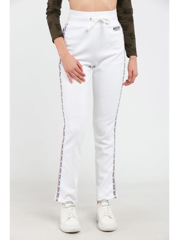 Moschino Spodnie dresowe w kolorze białym