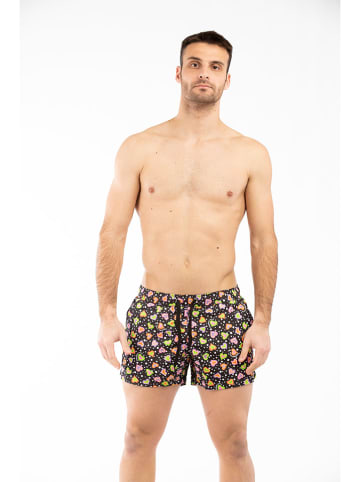 Moschino Zwemshort zwart/meerkleurig