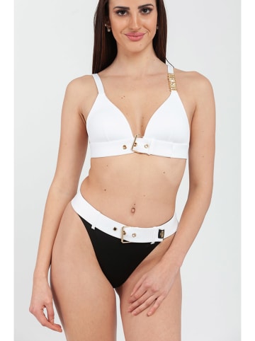 Moschino Figi bikini w kolorze czarno-białym