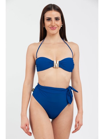 Moschino Biustonosz bikini w kolorze niebieskim
