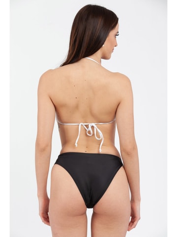 Moschino Biustonosz bikini w kolorze biało-czarnym
