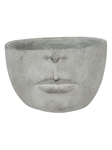 Clayre & Eef Blumentopf in Grau - (B)24 x (H)23 x (T)15 cm
