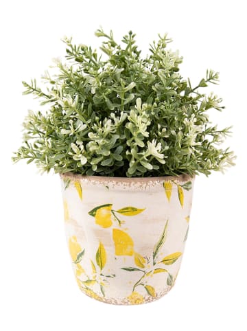 Clayre & Eef Blumentopf in Gelb - (H)14 cm - Ø 14 cm