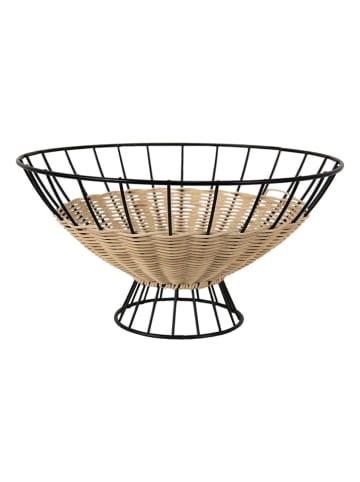 Clayre & Eef Dekoschale in Schwarz - (H)15 cm - Ø 29 cm